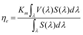 光效率的計(jì)算式